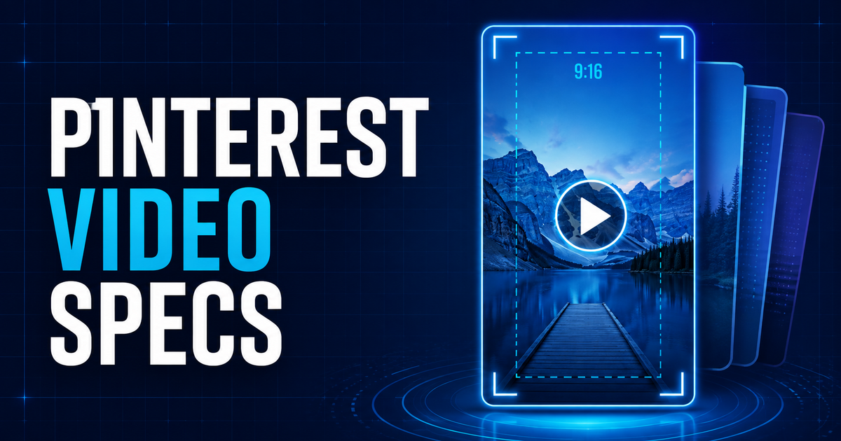 Pinterest video specifications and safe zones