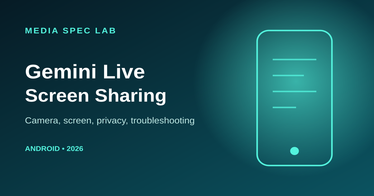 Gemini Live screen sharing guide for Android