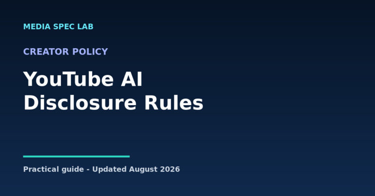 YouTube AI content disclosure rules