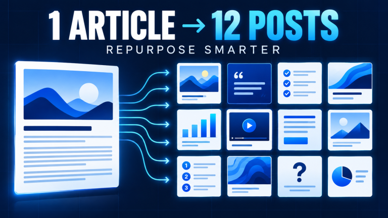 Content Repurposing Workflow: Turn One Article Into 12 Native Posts