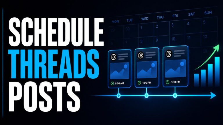 Schedule Threads posts with a calendar, timeline and performance chart