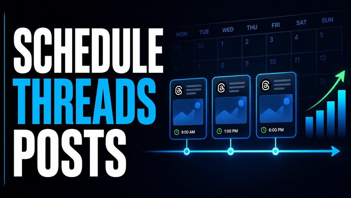 Schedule Threads posts with a calendar, timeline and performance chart