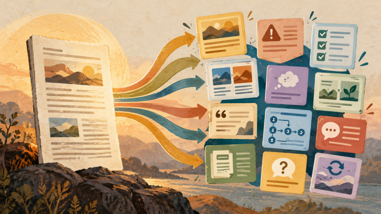 Content Repurposing Workflow: Turn One Article Into 12 Native Posts